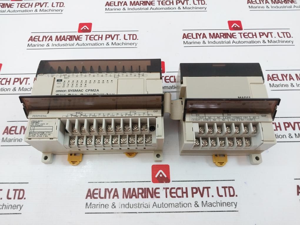 Omron Cpm2a-30cdr-d Sysmac Programmable Controller W/ Mad11 24vdc 20w