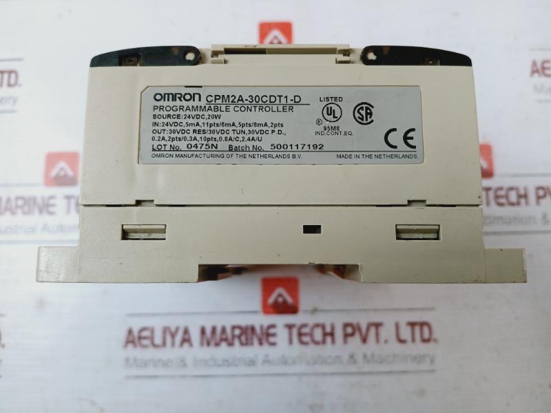 Omron Cpm2A-30Cdt1-d Sysmac Cpm2A Programmable Controller 24Vdc 20W