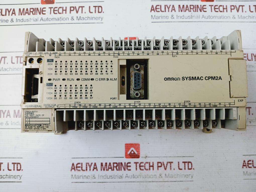 Omron Cpm2A-60Cdr-a Programmable Controller Sysmac 100-240Vac