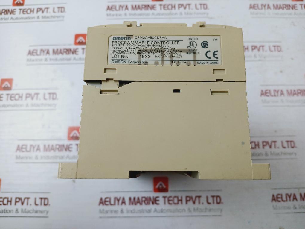 Omron Cpm2A-60Cdr-a Programmable Controller Sysmac 100-240Vac
