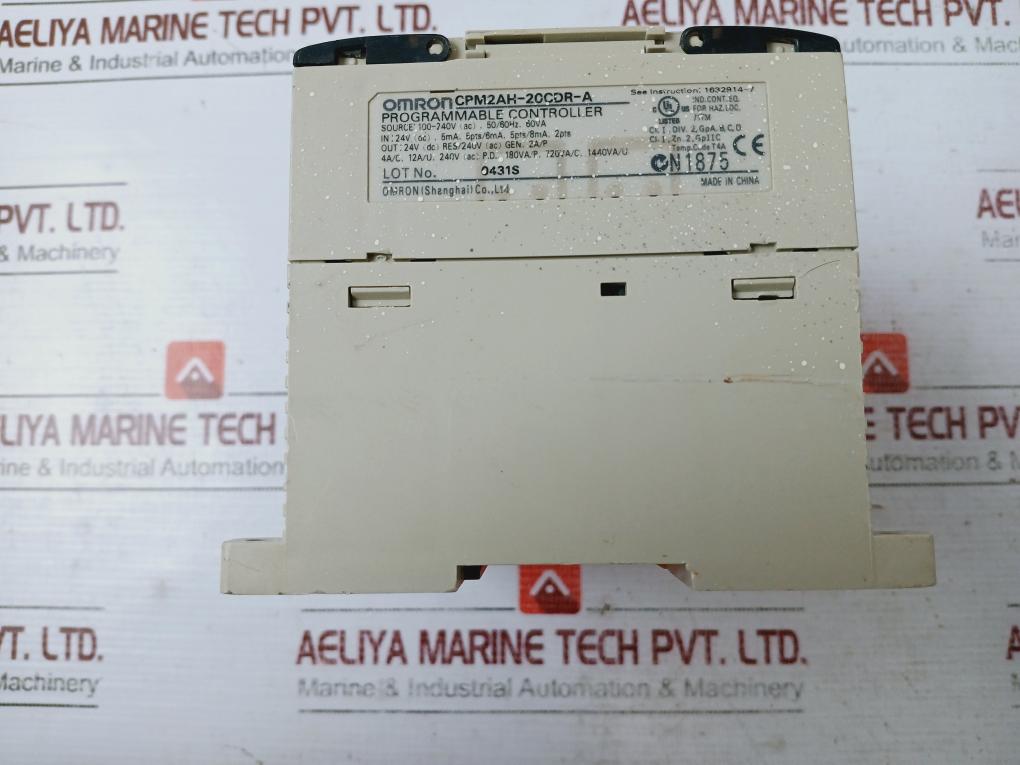 Omron Cpm2Ah-20Cdr-a Programmable Controller Sysmac 100-240Vac