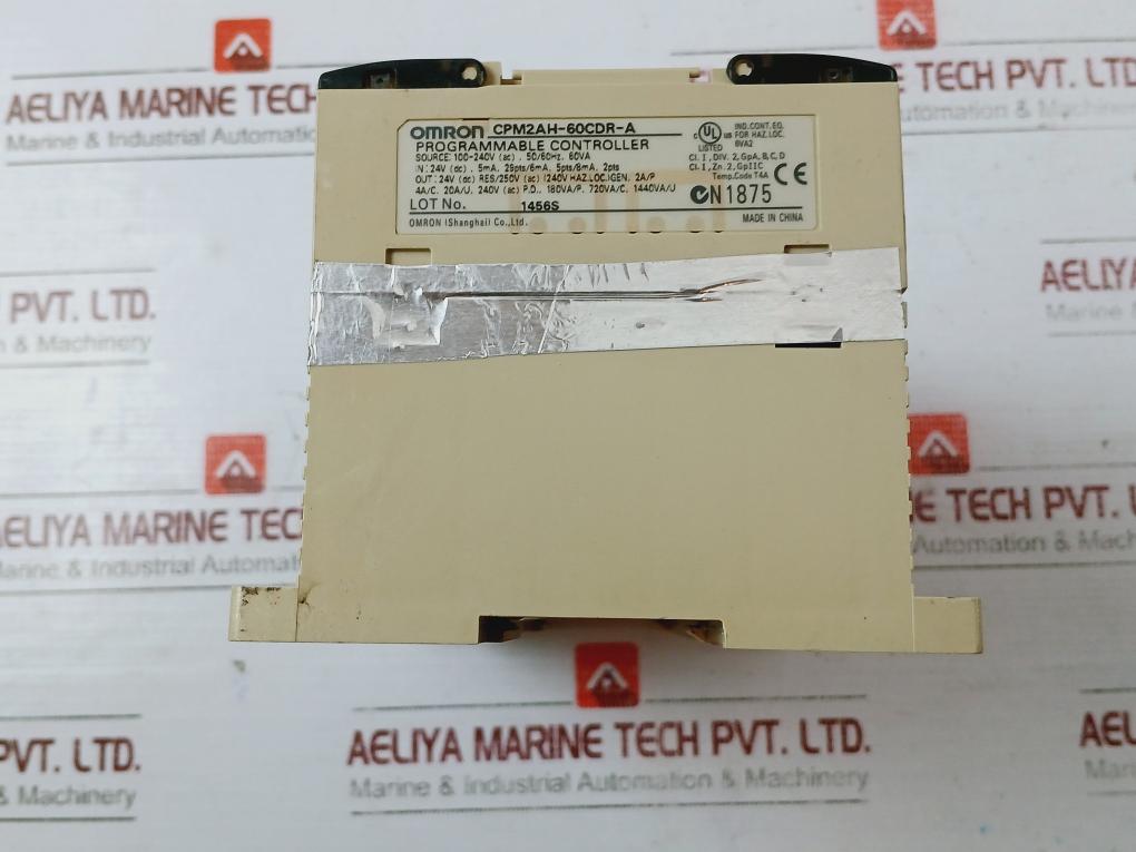 Omron Cpm2Ah-60Cdr-a Sysmac 60-points Programmable Controller 100-240V Ac, T4A