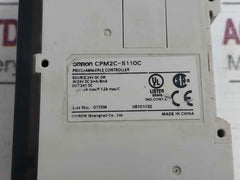 Omron Cpm2C-s110C Plc Programmable Controller 24V Dc 5W 0.3A Max/P 1.2A Max/C