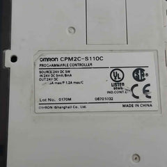 Omron Cpm2C-s110C Plc Programmable Controller 24V Dc 5W 0.3A Max/P 1.2A Max/C