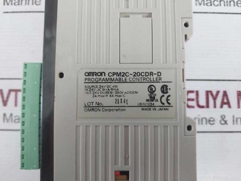 Omron Cpm2c-20cdr-d Programmable Controller 06701034 24vdc 5ma/8ma