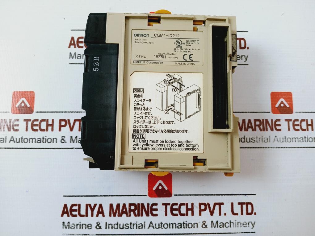 Omron Cqm1- Pd026,cqm1h-cpu51,cqm1-id212 Plc Module Rack