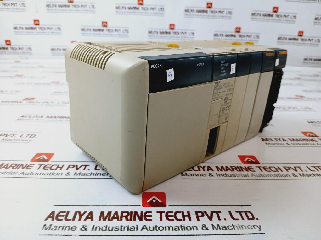 Omron Cqm1- Pd026,cqm1h-cpu51,cqm1-id212 Plc Module Rack