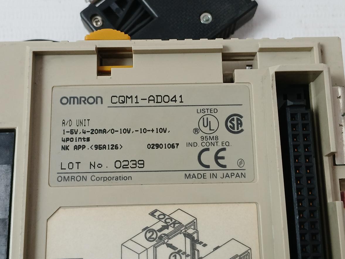 Omron Cqm1-ad041 Input Module 4-20 Ma