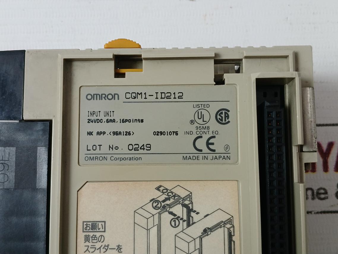 Omron Cqm1-ad041 Input Module 4 Point