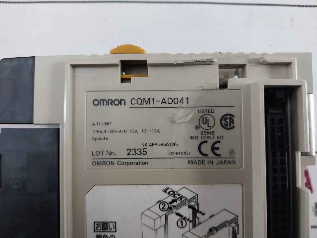 Omron Cqm1-ad041 Plc Input Module 4 Point 4-20Ma