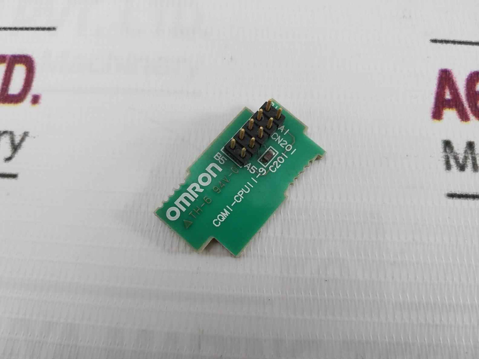 Omron Cqm1-cpu11-9 Cpu End Plate Pcb Card 3312406-0
