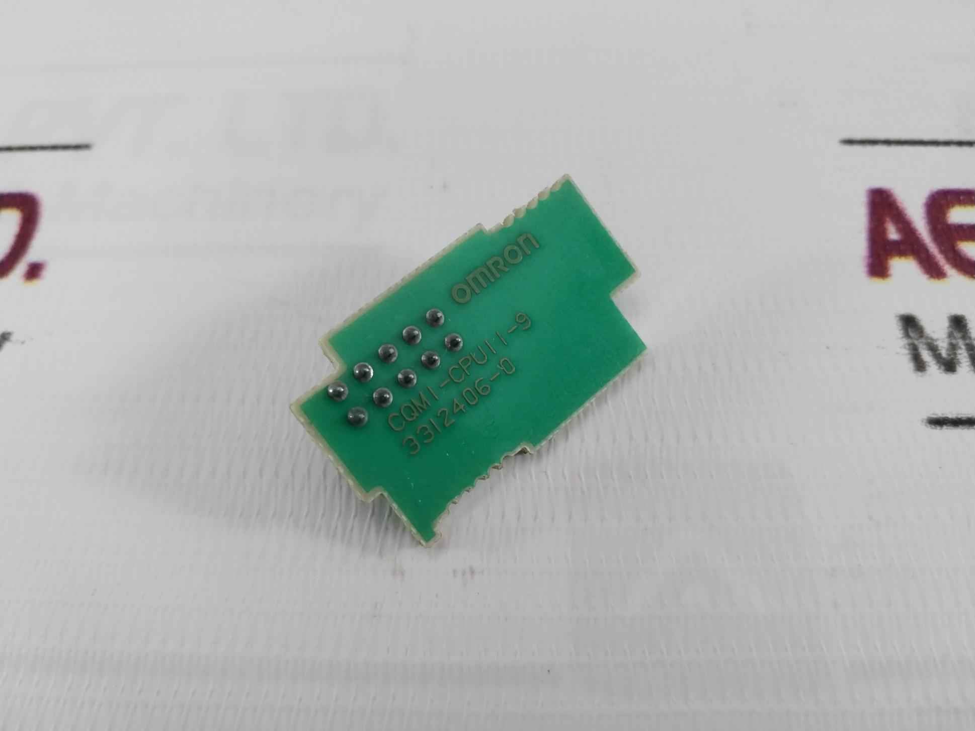 Omron Cqm1-cpu11-9 Cpu End Plate Pcb Card 3312406-0
