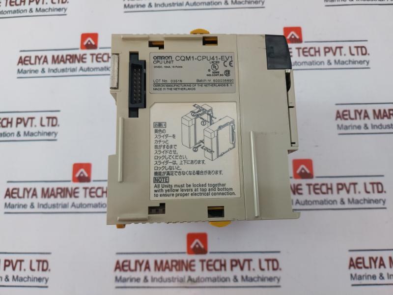 Omron Cqm1-cpu41-ev1 Programmable Controller 24vdc 10ma 16 Point Dc24v 6ma