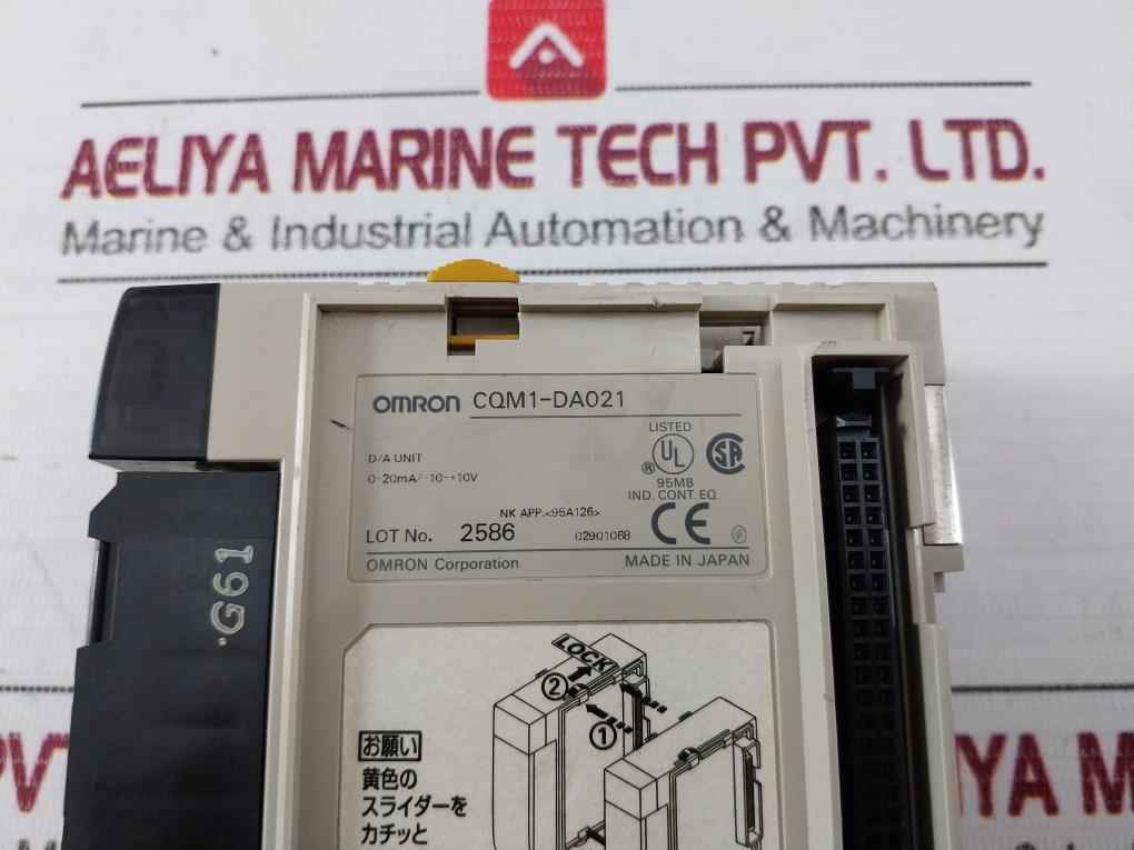 Omron Cqm1-da021 Analog Output Module 20Ma