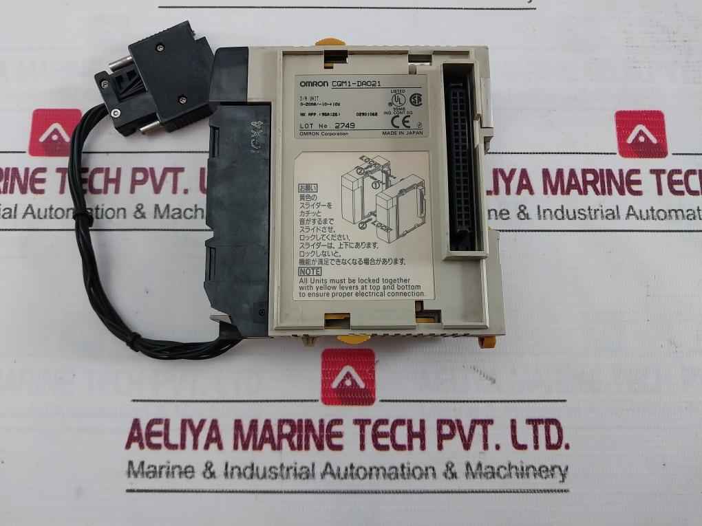 Omron Cqm1-da021 Analog Output Module (D/A Unit) 0-20Ma