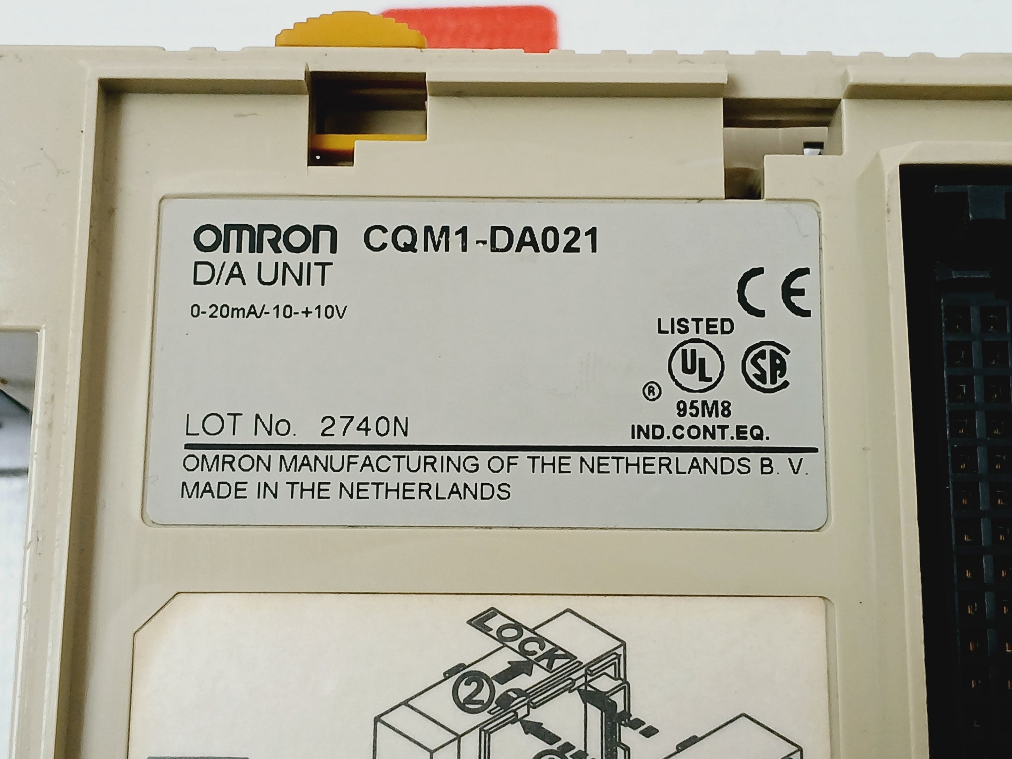 Omron Cqm1-da021 D/A Output Unit 20Ma