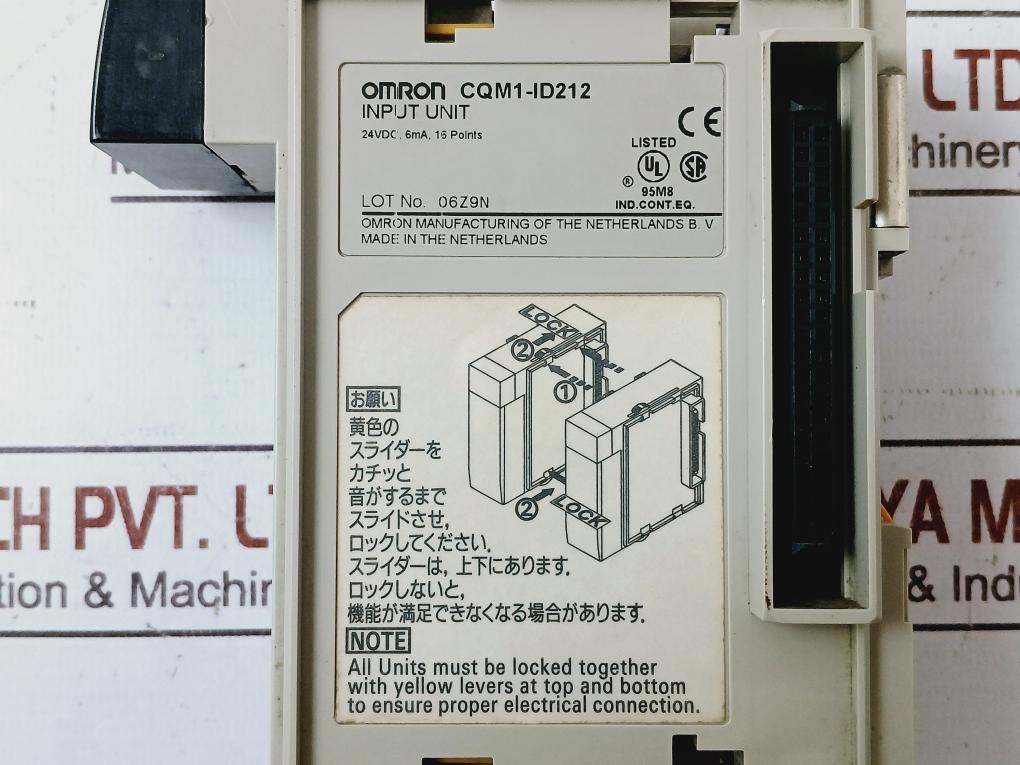 Omron Cqm1-id212 16-point Input Module 24Vdc 6Ma