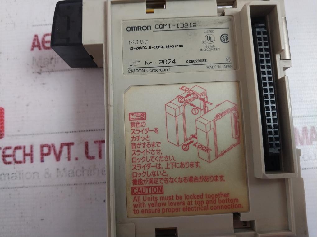 Omron Cqm1-id212 16-points Input Unit Dc24V 5-10Ma