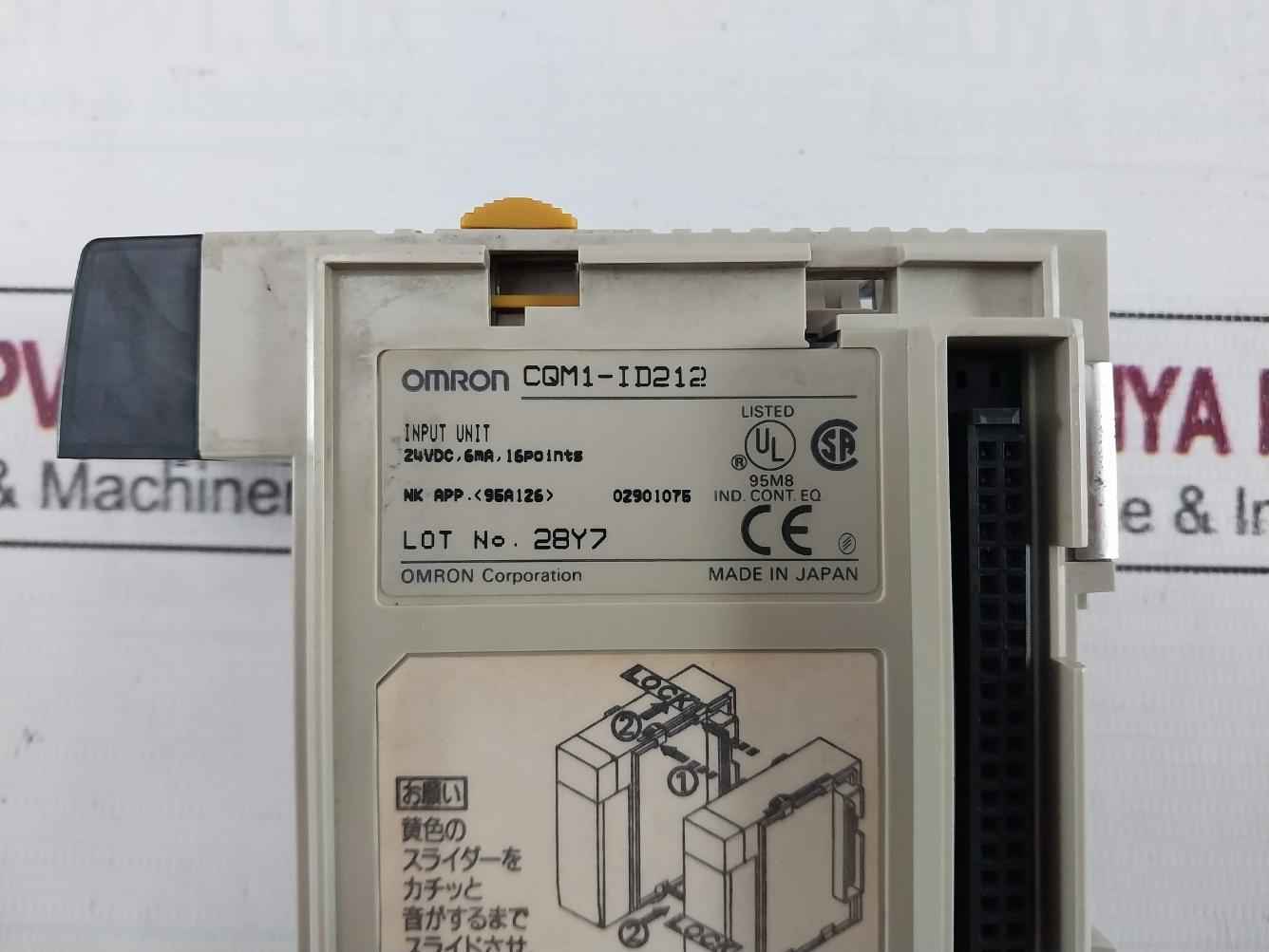 Omron Cqm1-id212 16 Point Input Unit 24Vdc 6Ma Rev A