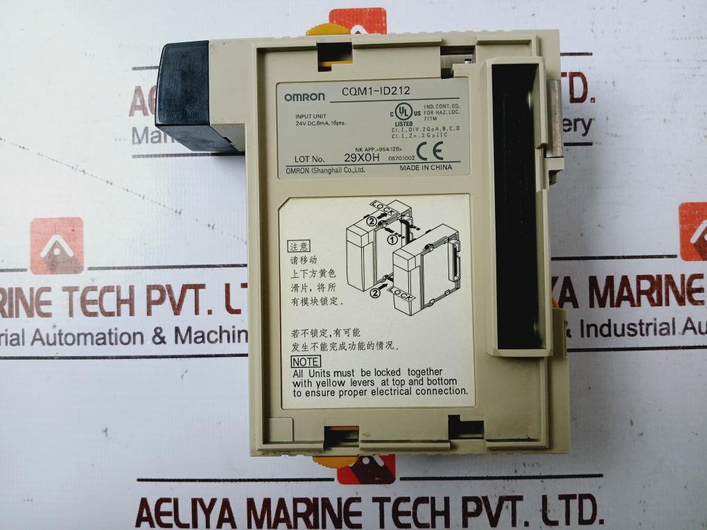 Omron Cqm1-id212 Digital Input Module 16 Points 24Vdc 6Ma