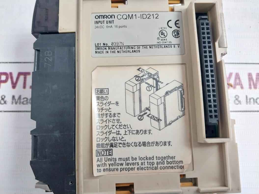 Omron Cqm1-id212 Input Module 24Vdc.6Ma. 16 Point