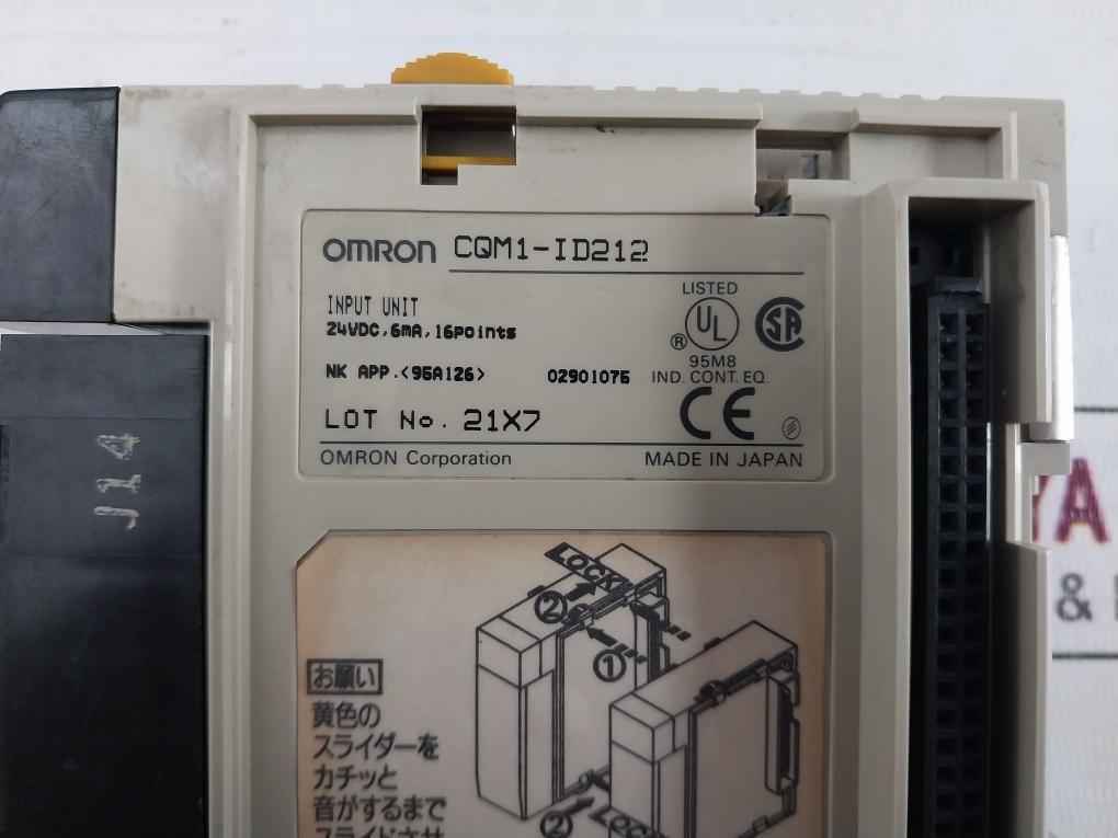 Omron Cqm1-id212 Input Unit 24Vdc 6Ma 16Point
