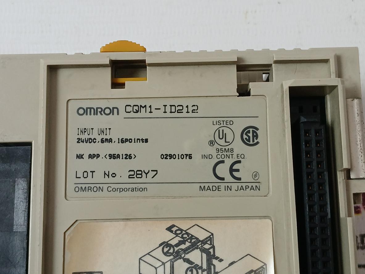 Omron Cqm1-id212 Input Unit 24Vdc, 6Ma, 16Point