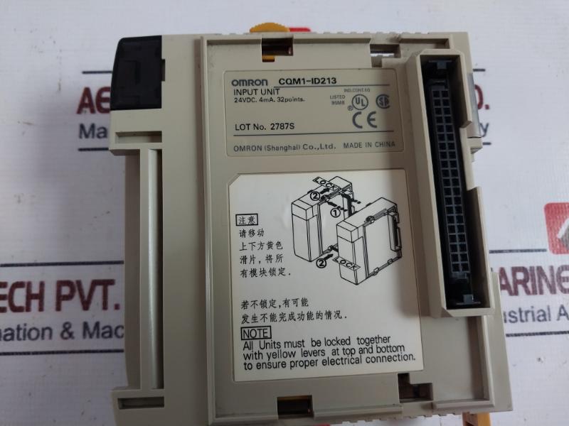 Omron Cqm1-id213 Input Unit 24vdc 32 Points & Cqm1-oc222 Output Unit 250v Ac 24v Dc