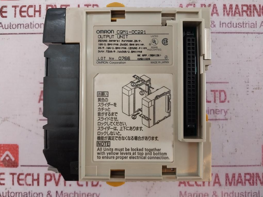 Omron CQM1-OC221 Output Unit Module AC250V 2A/DC24V 2A 250VAC 02501009