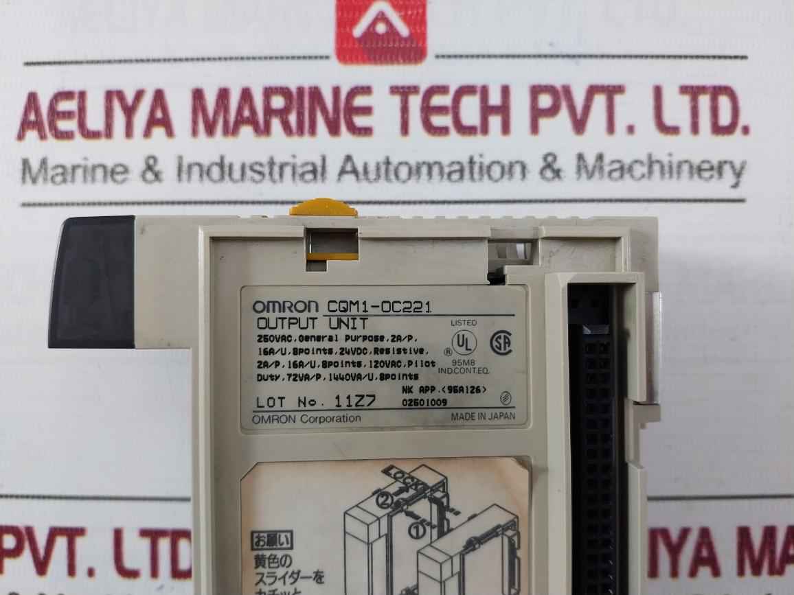 Omron Cqm1-oc221 Output Unit Rev.C13 250Vac 24Vdc 16A/U 72Va/P