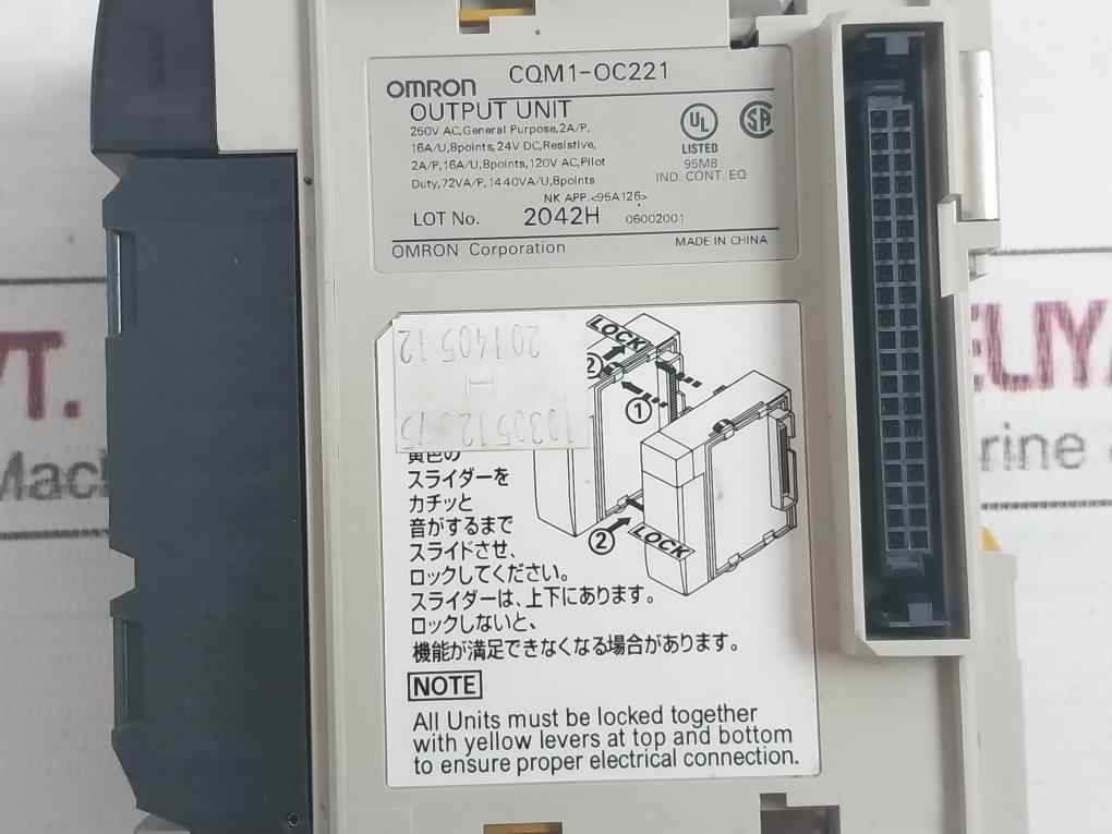 Omron Cqm1-oc222 Output Unit 94V-0 8 Point