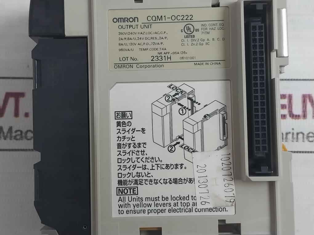 Omron Cqm1-oc222 Output Unit Temp.Code: T4A