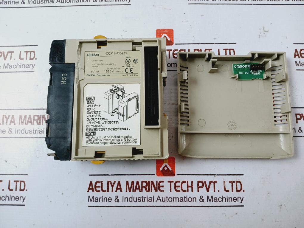 Omron Cqm1-od212 16-point Output Module W/ Cqm1-cpu11-9 End Cap