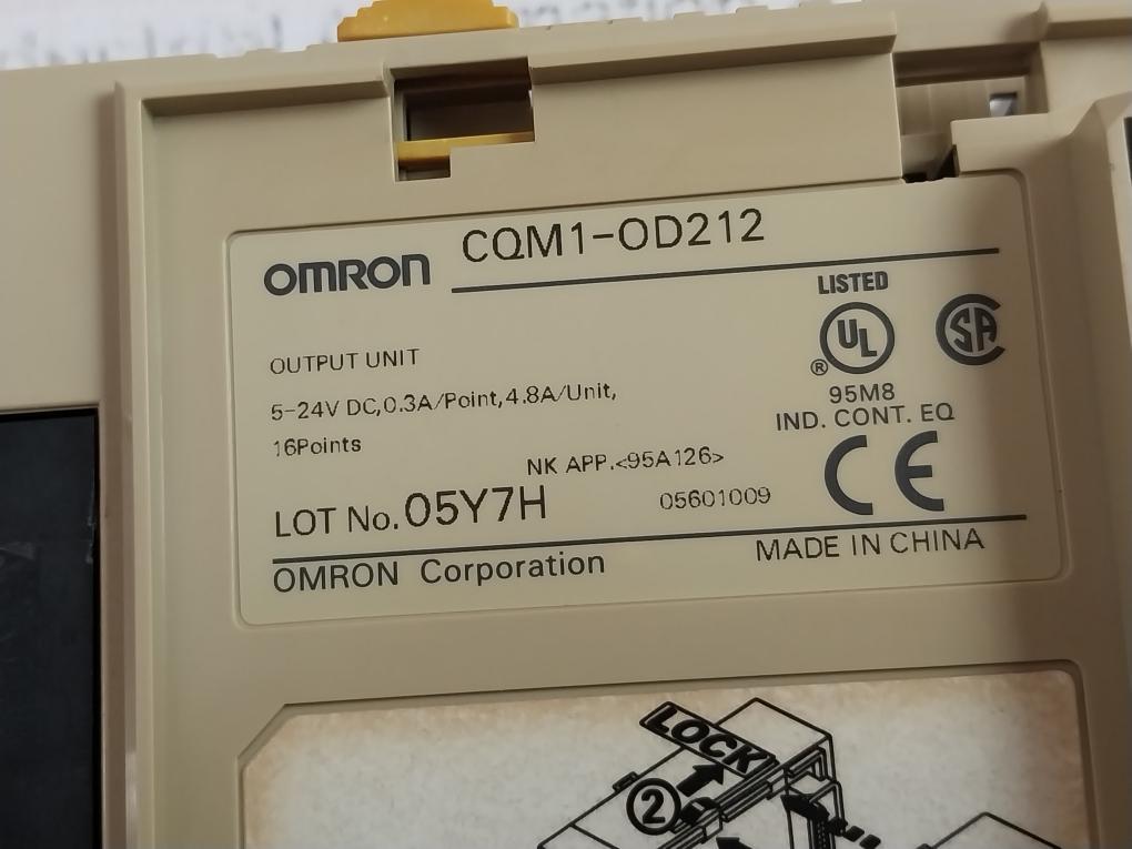 Omron Cqm1-od212 16-point Plc Output Module 5-24Vdc 0.3A