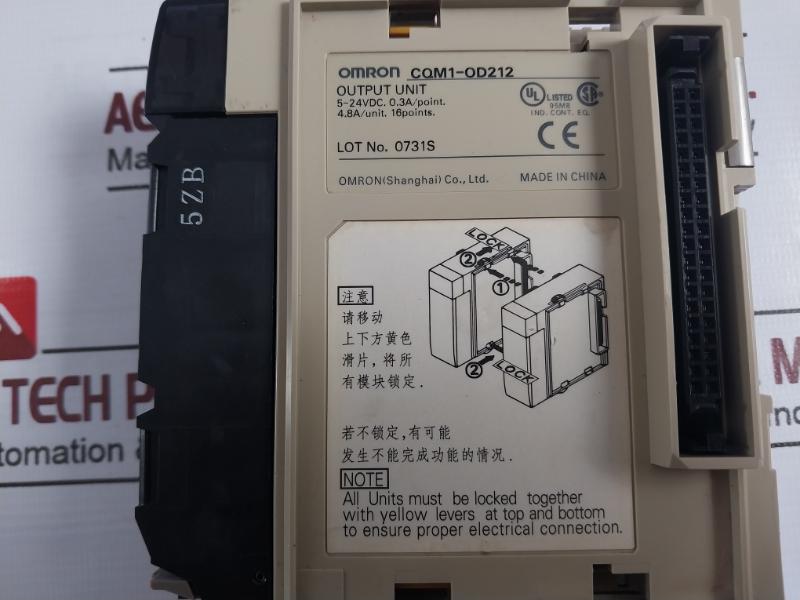 Omron Cqm1-od212 Cqm1-series 16-points Output Module, 24Vdc, 4.8A