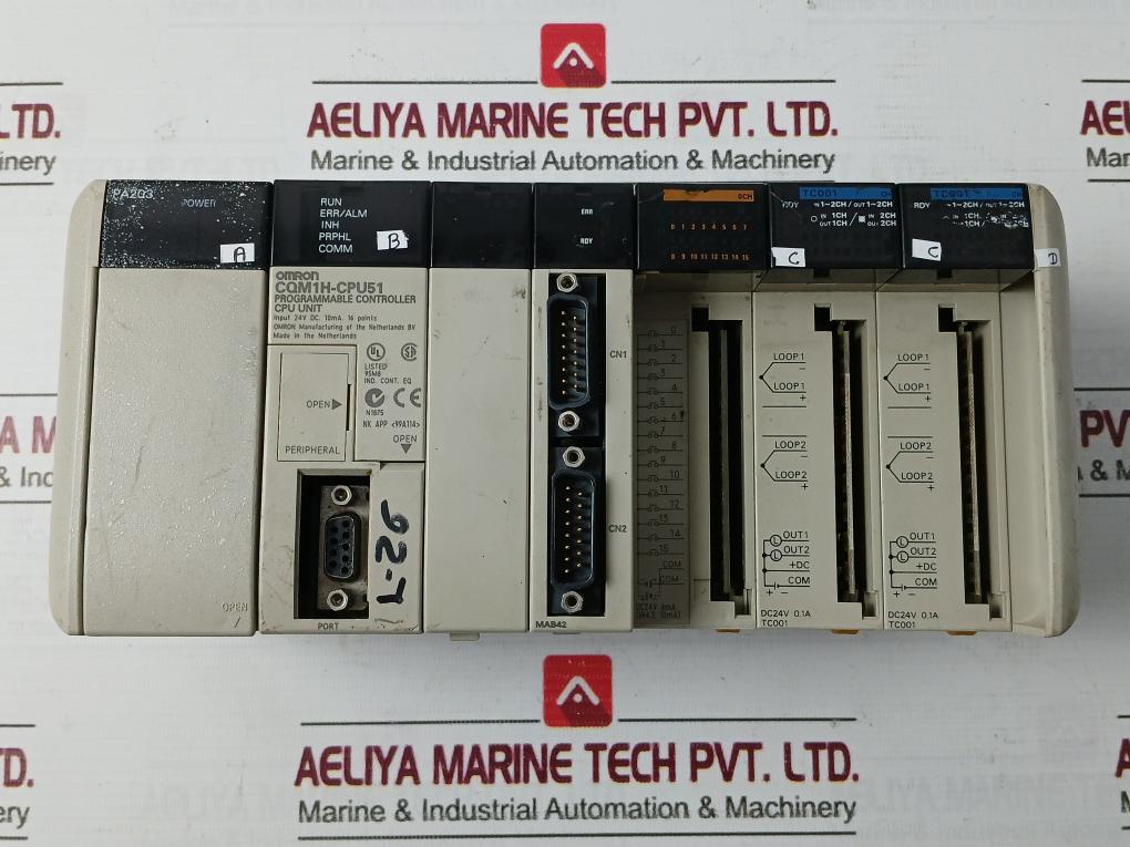 Omron Cqm1-pa203 Plc Power Supply Unit 100-240V Ac 50/60Hz 60Va 94V-0