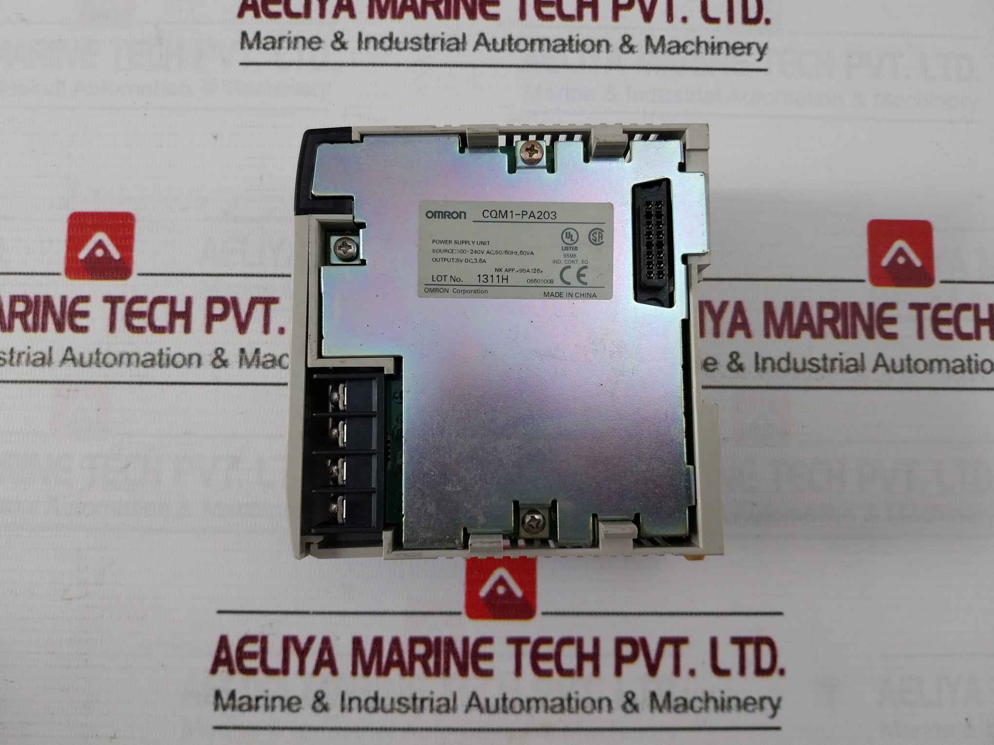 Omron Cqm1-pa203 Plc Power Supply Unit Cpu41-v1 100-240Vac 50/60Hz 60Va 24Vdc