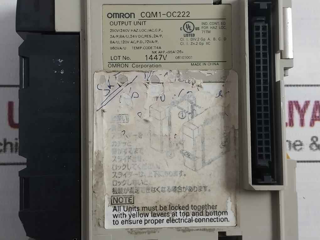 Omron Cqm1-pa203 Plc Power Supply Unit Cpu41-v1 Cqm1-oc221 100-240Vac 60Va 3.6A