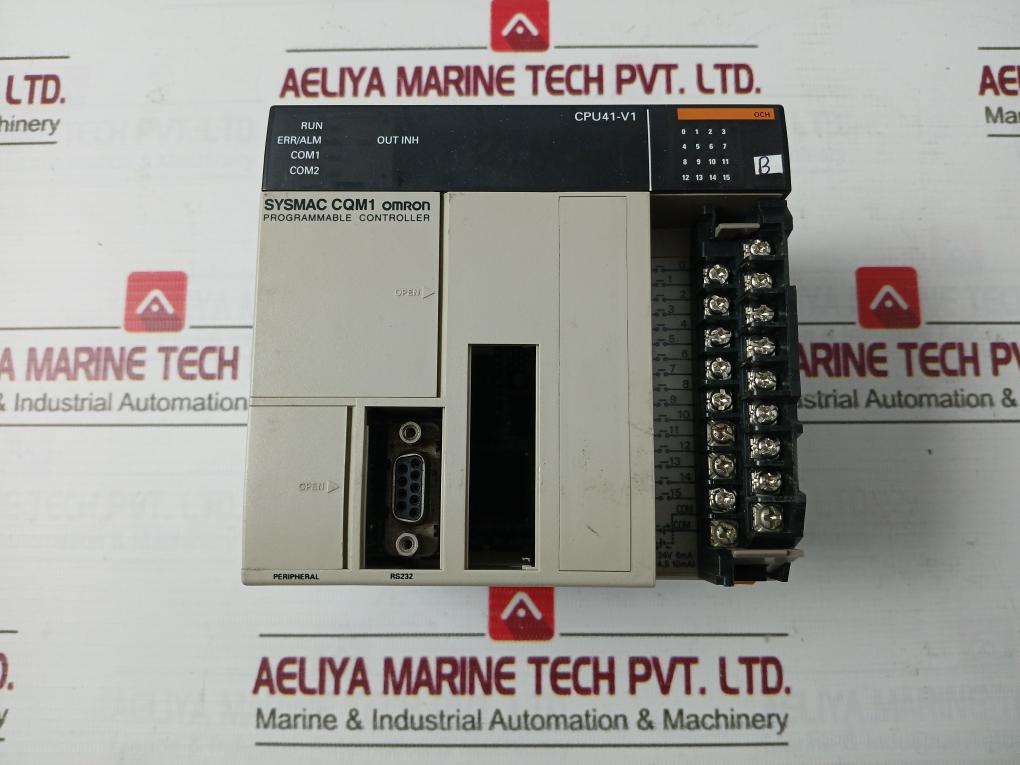 Omron Cqm1-pa203 Plc Power Supply Unit Cqm1-cpu41-ev1 100-240Vac 50/60Hz 60Va