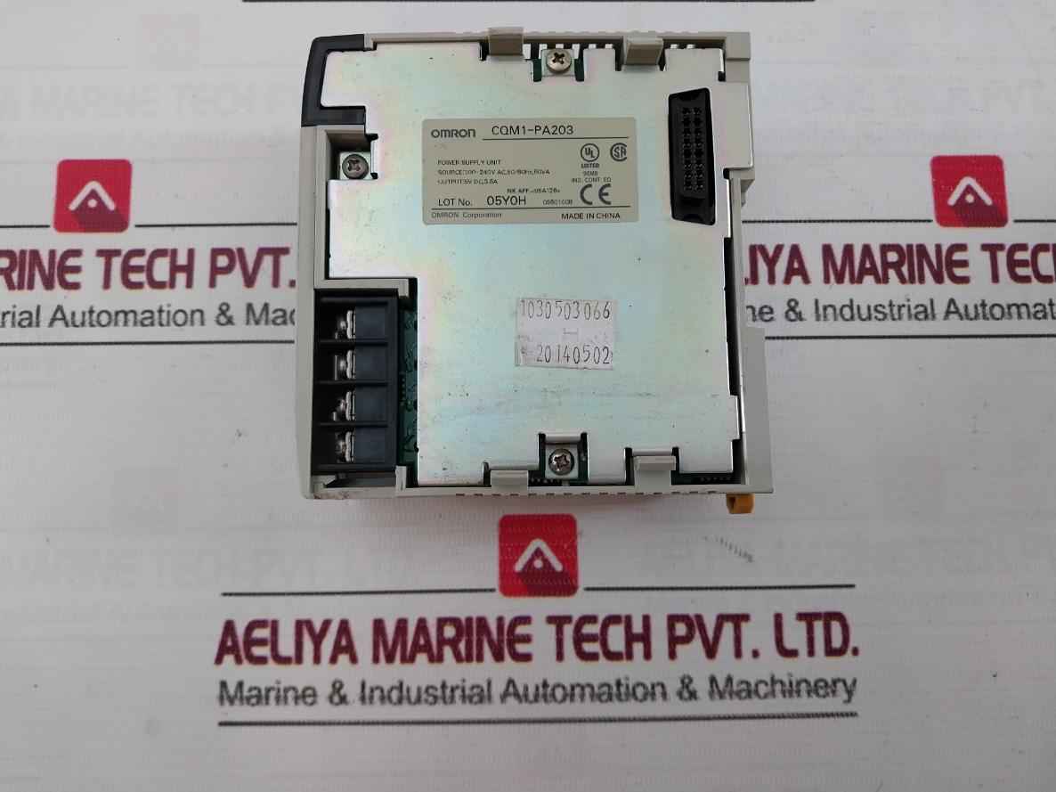 Omron Cqm1-pa203 Power Supply Unit 5V Dc 3.6A