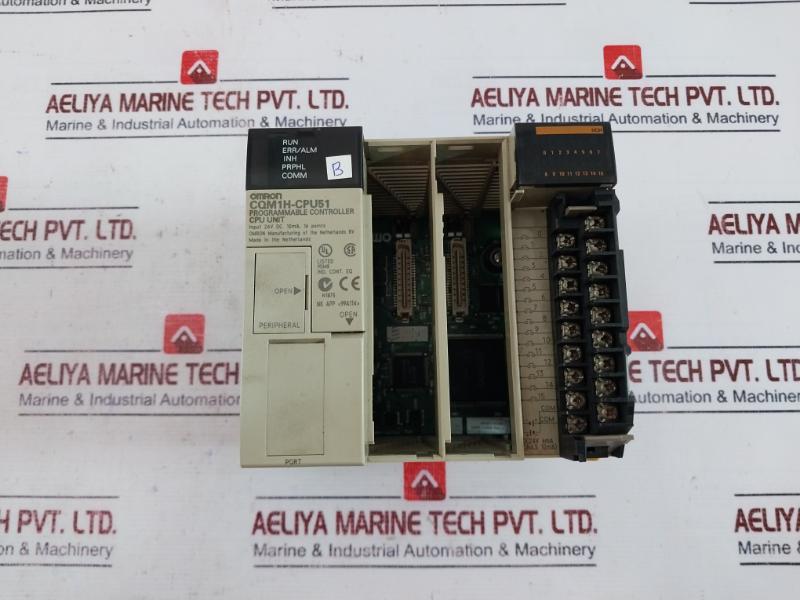 Omron Cqm1-pa203, Cqm1-od212, Cqm1H-cpu51 Module Rack