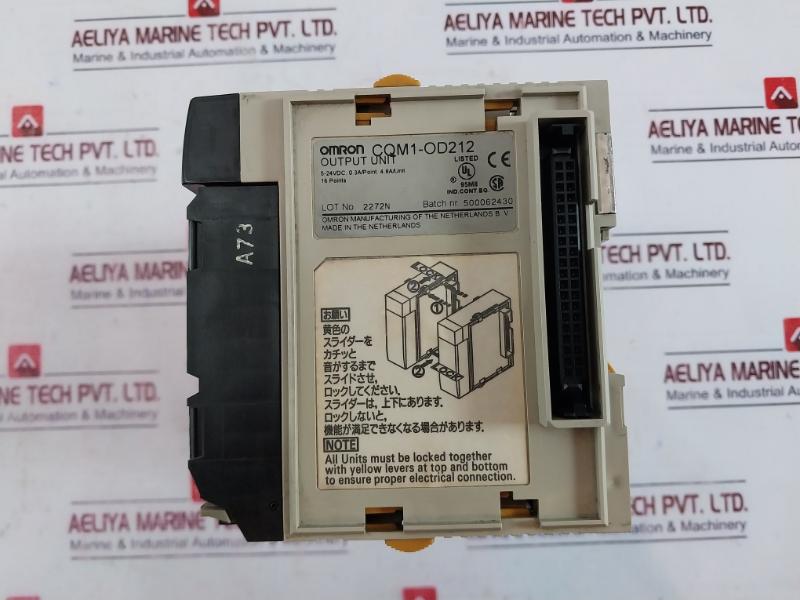 Omron Cqm1-pa203, Cqm1-od212, Cqm1H-cpu51 Module Rack