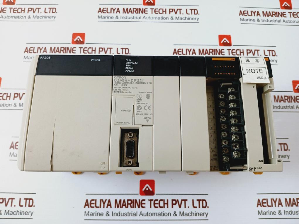 Omron CQM1-PA206 Power Supply Unit/CQM1H-CPU21 Programmable Controller