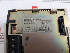 Omron Cqm1-pd026 Power Supply Unit 24v Dc 50w & Cqm1h-cpu51 Programmable Controller