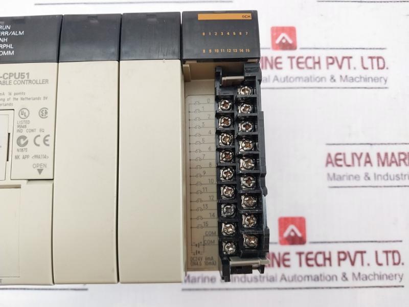 Omron Cqm1H-cpu51 Inner Boards Programmable Controller Cpu Unit 24Vdc 16 Point