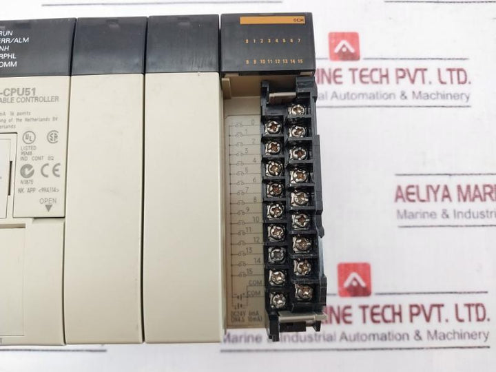 Omron Cqm1H-cpu51 Inner Boards Programmable Controller Cpu Unit 24Vdc 16 Point