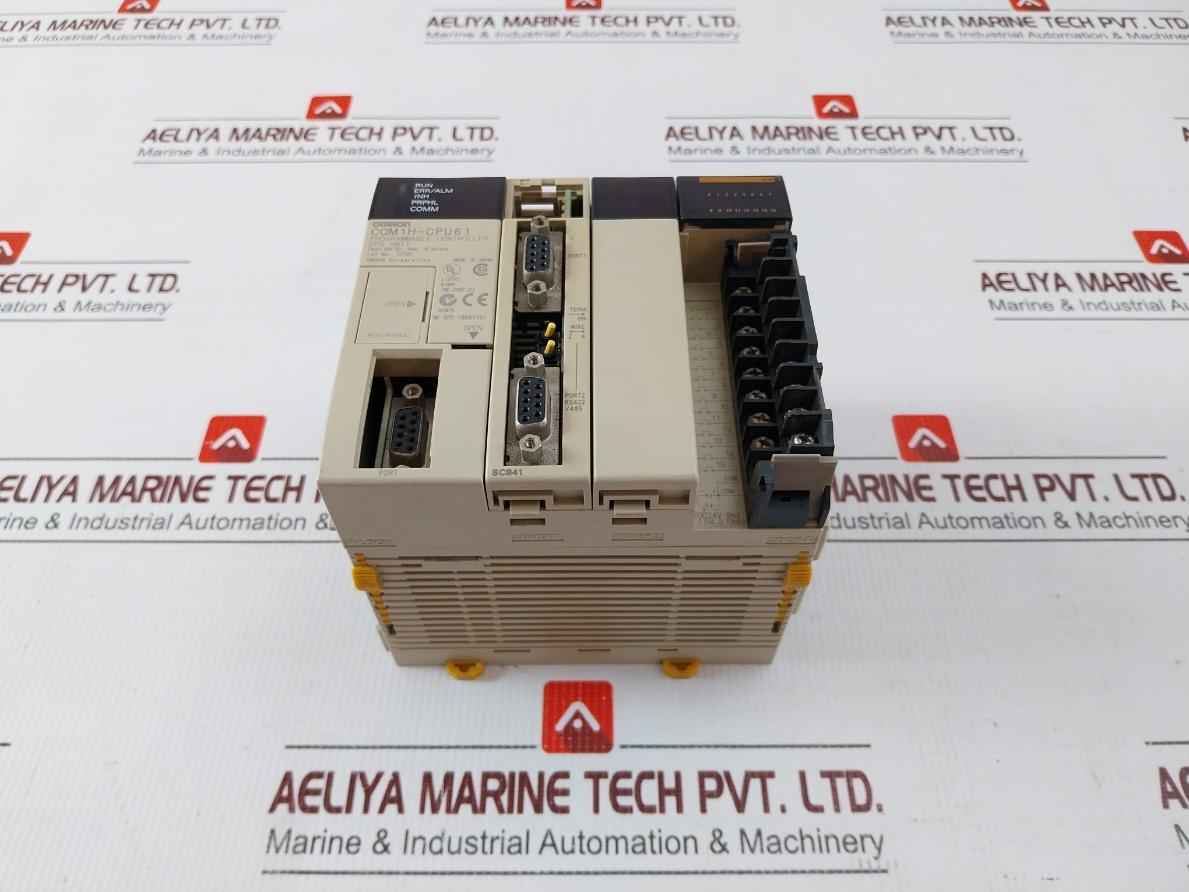 Omron Cqm1H-cpu61 Programmable Controller Cpu Unit 24V Dc 10Ma 16 Point
