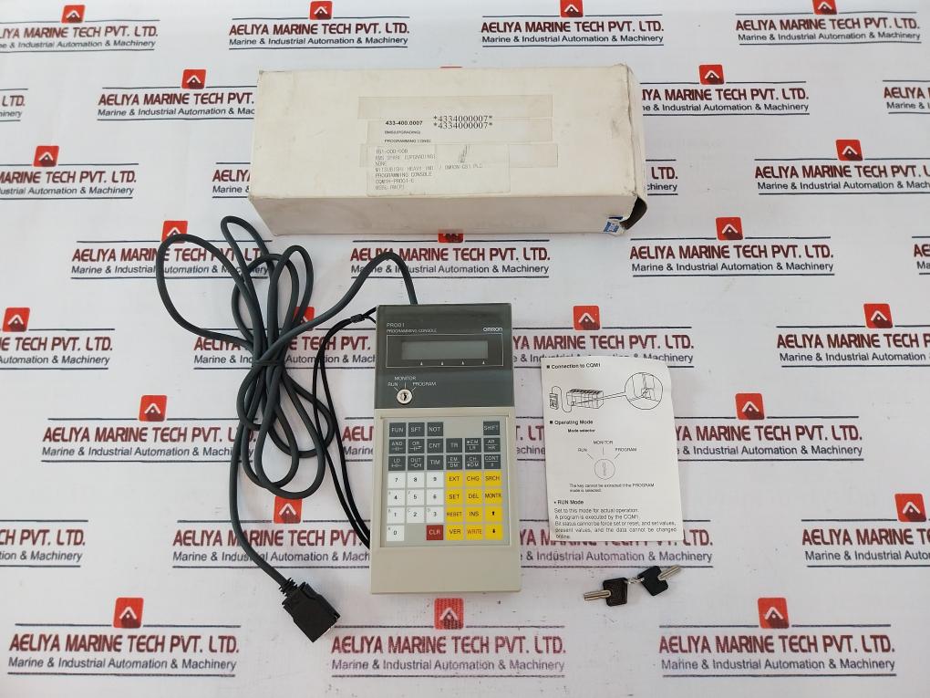 Omron Cqm1h-pro01-e Sysmac Cs/cj Programming Consoles Operation Manual W/ Cable