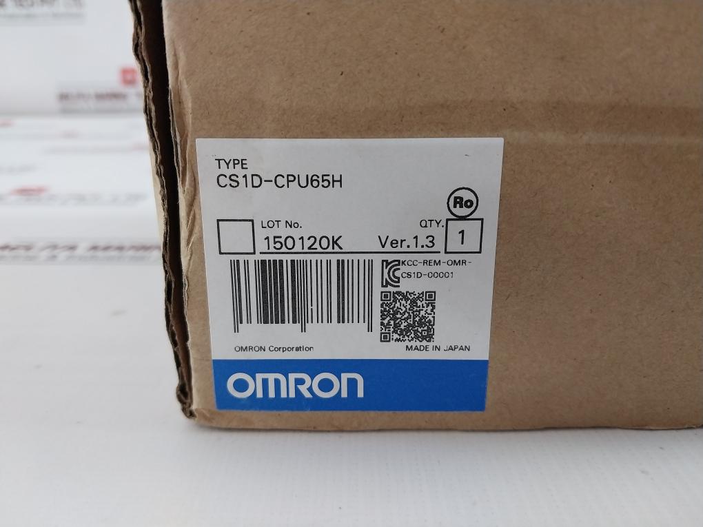 Omron Cs1D-cpu65H Sysmac Programmable Controller Cpu Unit 2195264-2A Ver 1.3