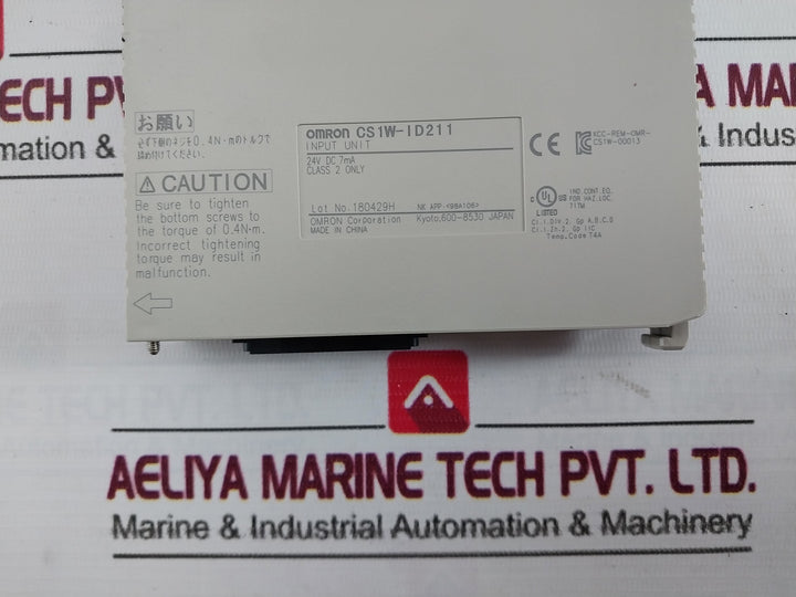 Omron Cs1G-cpu44H Programmable Controller Cpu Unit Cs1W-id211 24V Dc 7Ma 50W